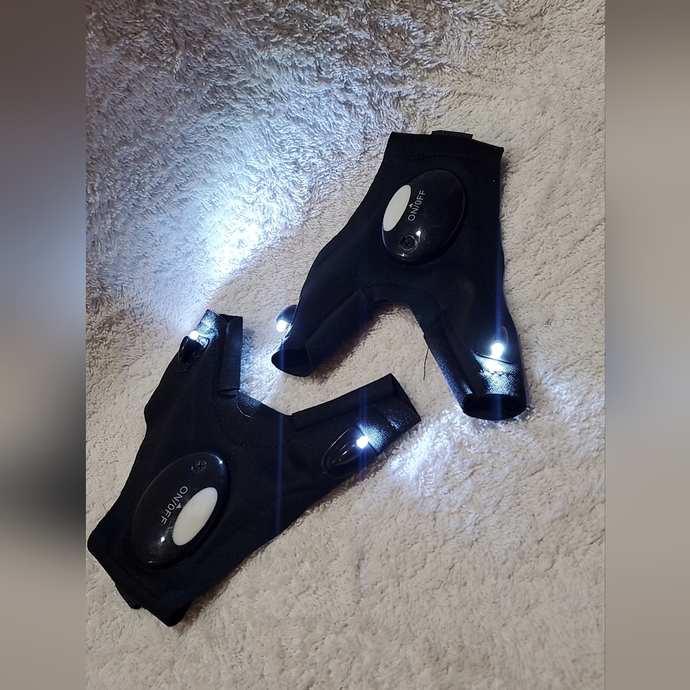 LED light up finger glove